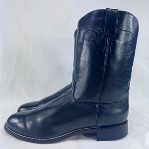 VTG Tony Lama Roper Cowboy Western Boots Rodeo Gray 7703M Pull Round Toe 11.5 B